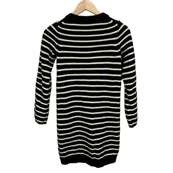 Madewell Button-Sleeve Sweater-Dress in Stripe Style H3615 Size XXS Women’s - Picture 4 of 10